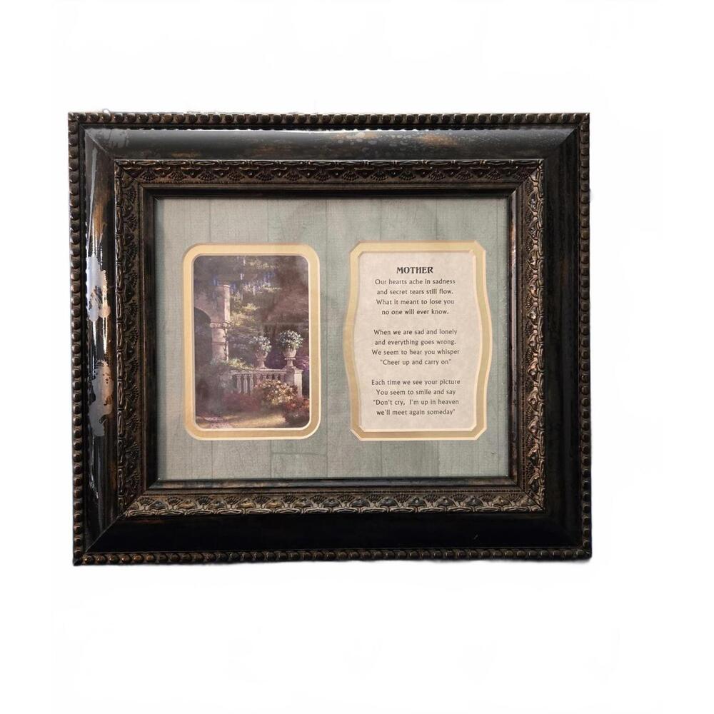 Decorative Framed Poem and Picture for Mother